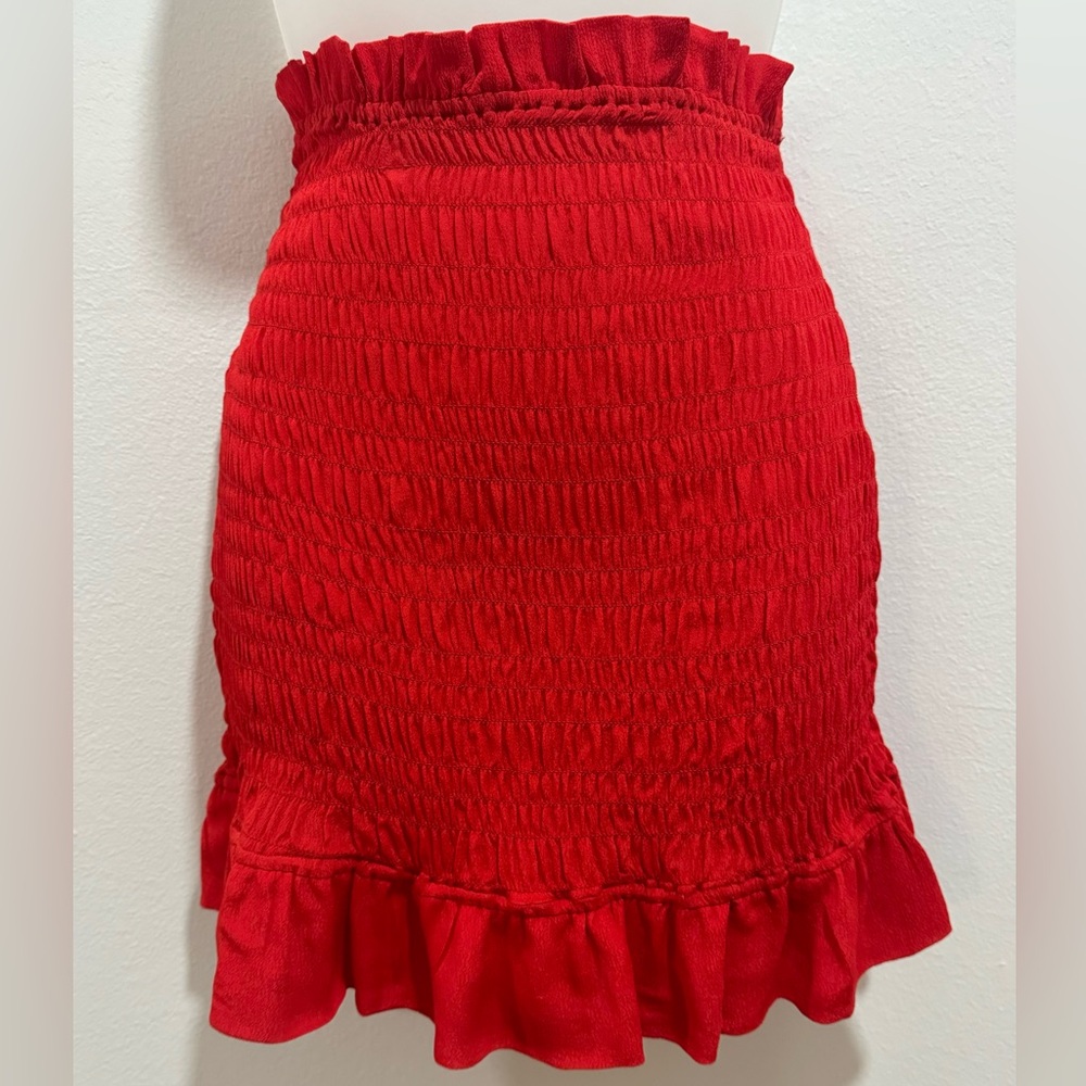 Lovers + Friends Smocked Mini Skirt